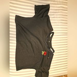 Rose crop top